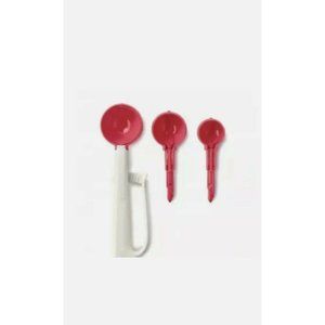 Tupperware Portioning Scoop Set ~Red